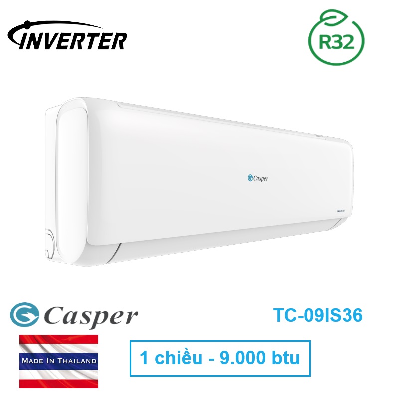 điều hòa Casper 9000 btu TC-09IS36 1 chiều inverter 2024