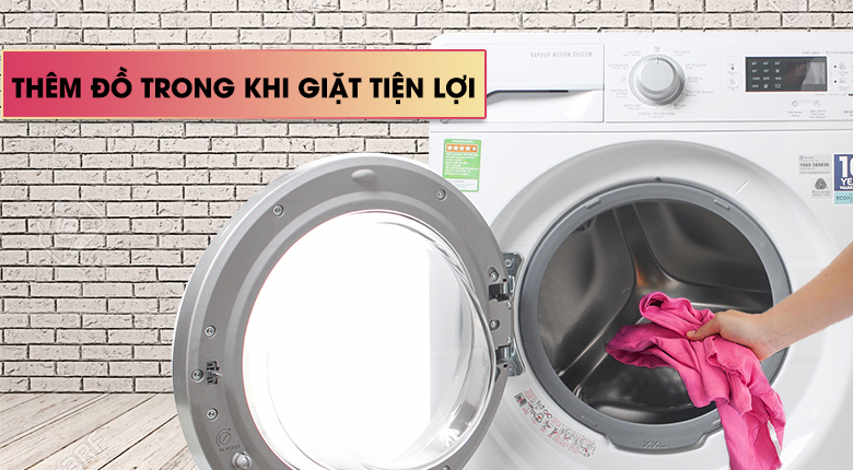 Máy giặt Electrolux 8 kg EWF12853 giá rẻ ở nghệ an- thêm đồ khi giặt
