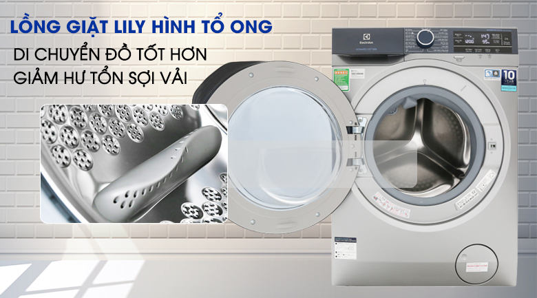 Máy giặt Electrolux 9.5 kg EWF9523ADSA giá rẻ ở nghệ an- lồng giặt lily