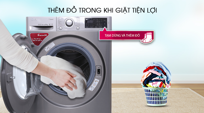 Máy giặt LG 8 kg FC1408S3E giá rẻ ở vinh nghệ an