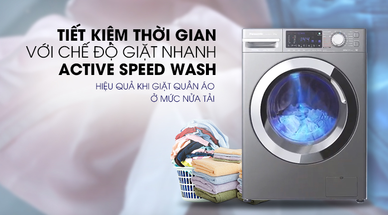 Máy giặt Panasonic 9 Kg NA-V90FX1LVT- giặt nhanh