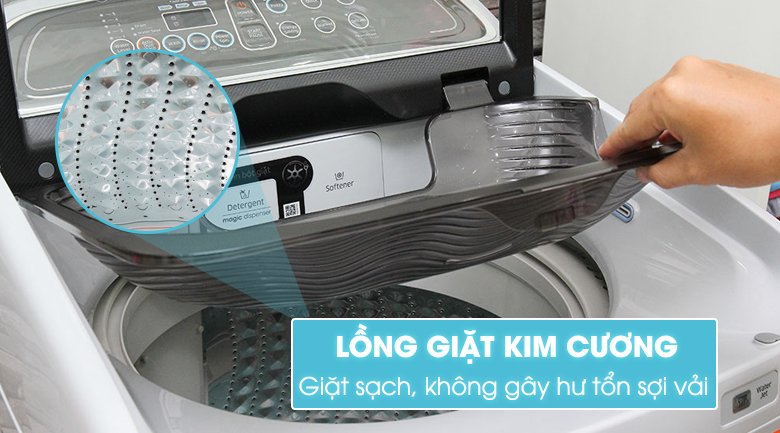 Máy giặt Samsung 9kg lồng đứng WA90J5710SG/SV giá rẻ