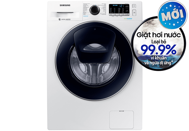 Máy giặt Samsung 9Kg addwash WW90K54E0UW/SV  giá rẻ- giặt hơi nước