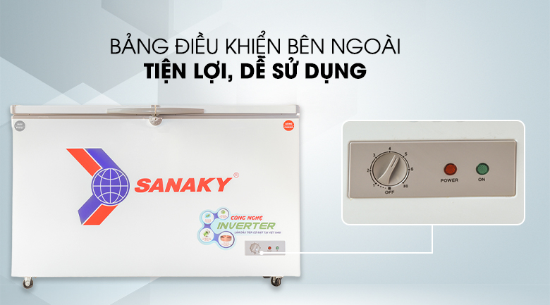 Tủ đông Sanaky 280 lít  inverter VH-4099W3