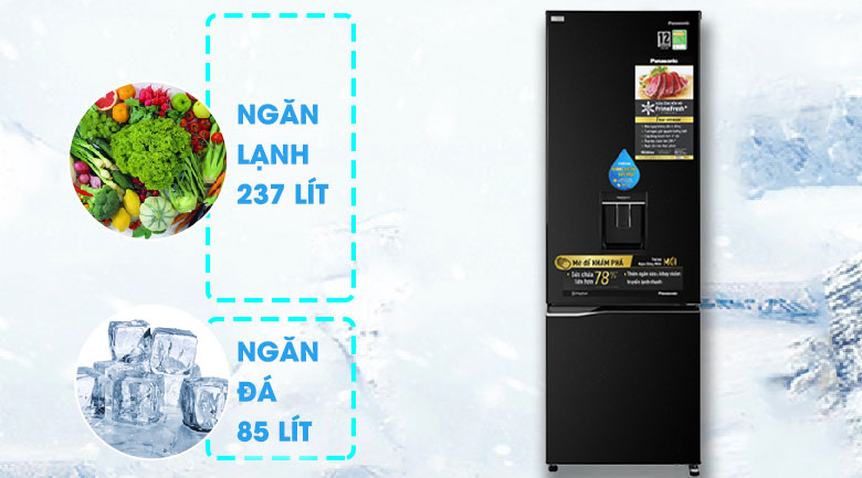 Tủ lạnh Panasonic 322 lít NR-BC360WKVN tại vinh nghệ an