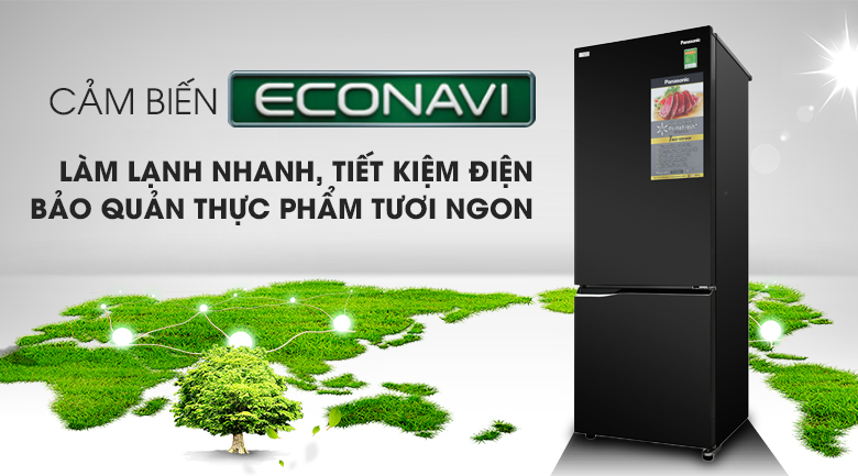 Tủ lạnh Panasonic 290 lít NR-BV329QKV2 - tiết kiệm điện econavi