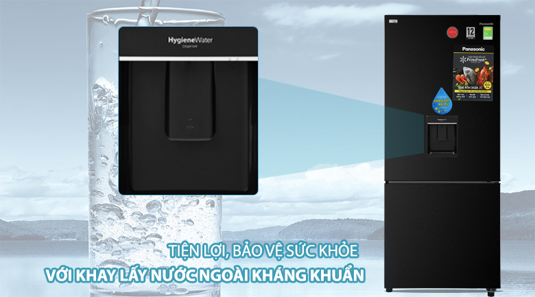 Tủ lạnh Panasonic Inverter 368 lít NR-BX410WKVN mẫu 2020 lấy nước ngoài