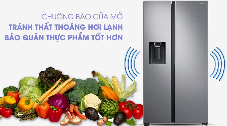 Tủ lạnh Samsung 617 lít side by side RS64R5101SL/SV giá rẻ tại tp vinh nghệ an