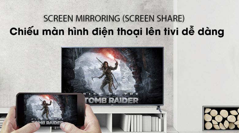 Smart Tivi LG 32 inch HD 32LM570BPTC- chiếu màn hình điện thoại lên tivi