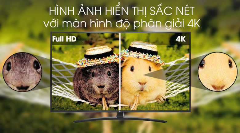 Smart TV LG 55 inch 4K 55UM7400PTA- 4k sắc nét