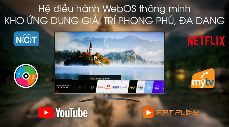 Smart TV LG 55 inch 4K 55UM7600PTA- hệ điều hành WebOs