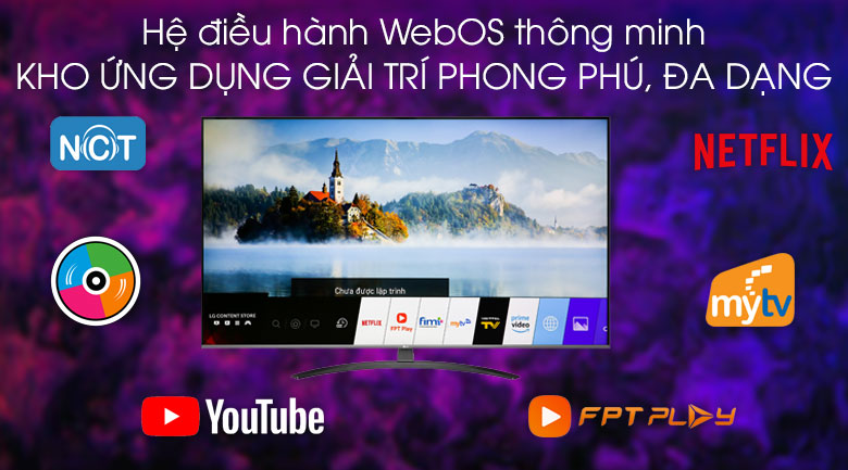 Smart TV LG 65 inch 4K 65UM7600PTA- hệ dh webOS 4.5