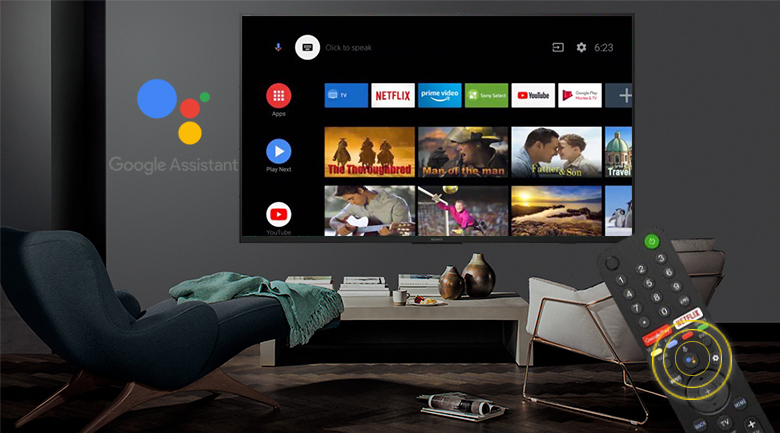 Android 9 Tivi Sony 4K 49 inch KD-49X7500H 
