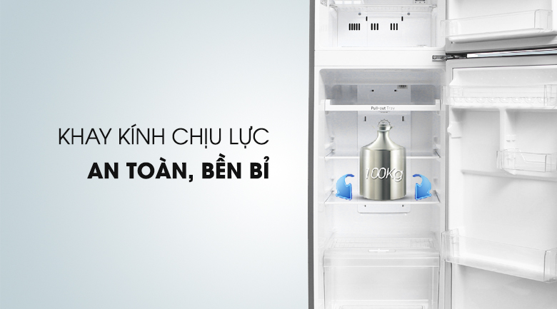 Tủ lạnh LG Inverter 209 lít GN-L225S - kính chịu lực