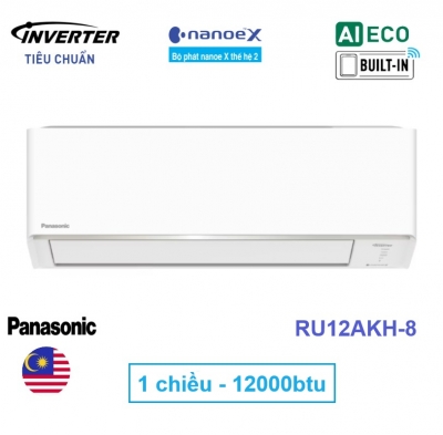 Điều hòa Panasonic 12000 btu1 chiều inverter RU12AKH-8